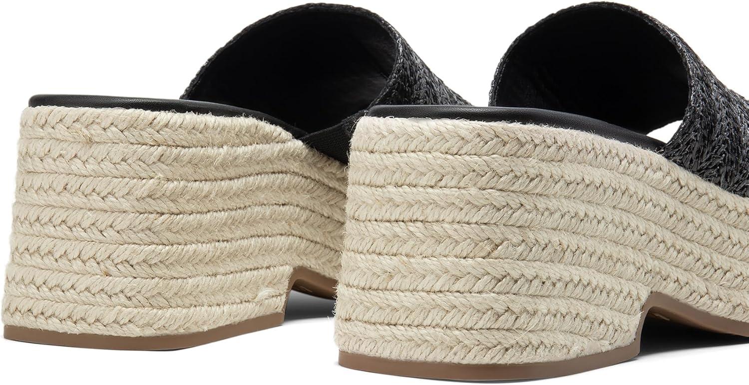 imageDREAM PAIRS Platform Espadrille Sandals for Women Wedges Slides Slip on Bohemia Sandals Flatform Open Toe Beach Sandals Dressy Outdoor Summer ShoesBlack