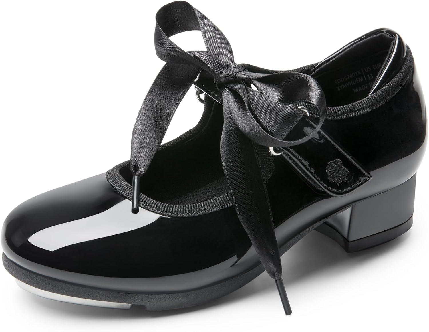 imageDREAM PAIRS Tap Shoes for Girls Boys Dance Shoes Mary JaneSize 9 ToddlerBlackPATSDDS2401K