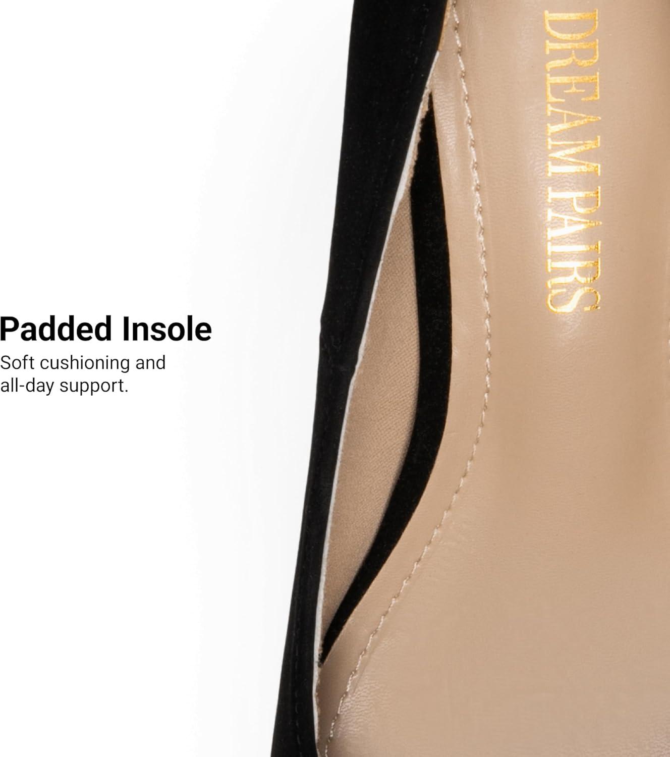 imageDREAM PAIRS Tiffany Womens Classic Elegant Versatile Low Stiletto Heel Dress Platform Pumps ShoesBlackNubuck