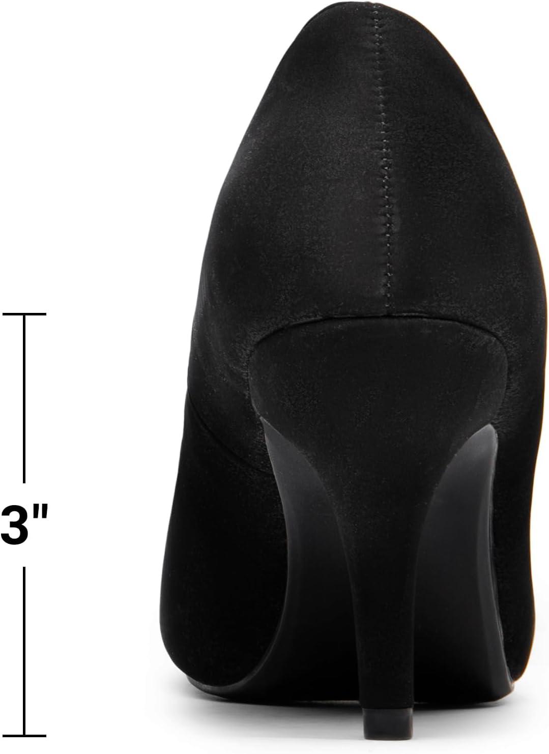 imageDREAM PAIRS Tiffany Womens Classic Elegant Versatile Low Stiletto Heel Dress Platform Pumps ShoesBlackNubuck