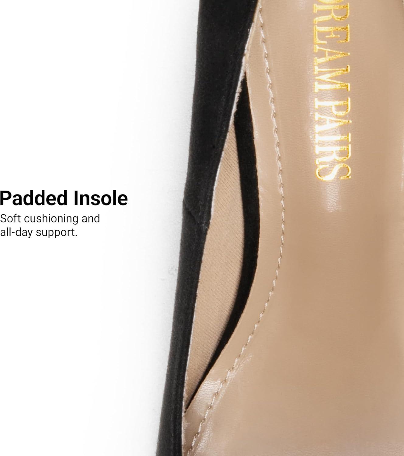 imageDREAM PAIRS Tiffany Womens Classic Elegant Versatile Low Stiletto Heel Dress Platform Pumps ShoesBlackSuede