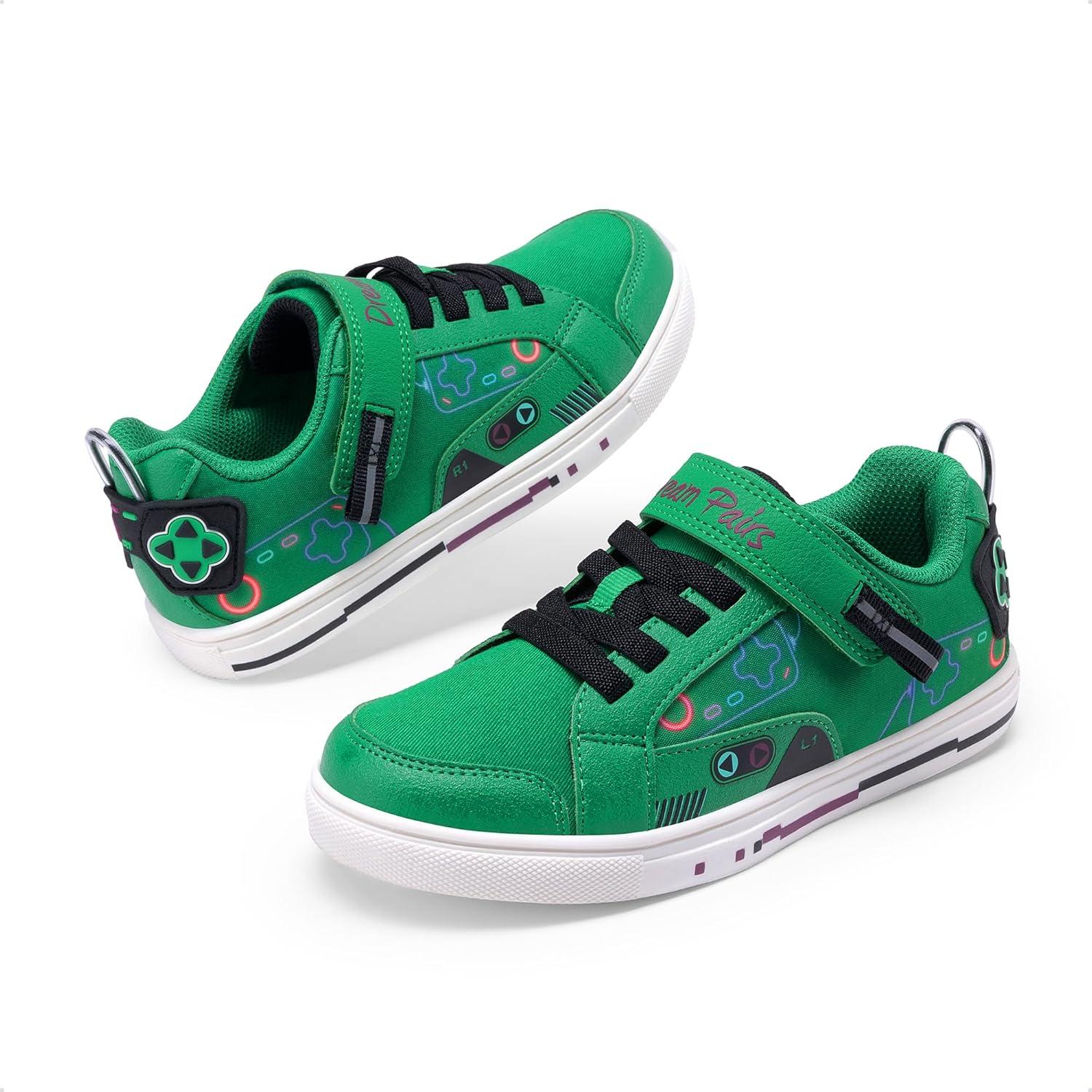 imageDREAM PAIRS Toddler Boys Sneakers Little Kids Shoes Playful Fun Cartoon Causal Walking NonSlip Hook and LoopGreen