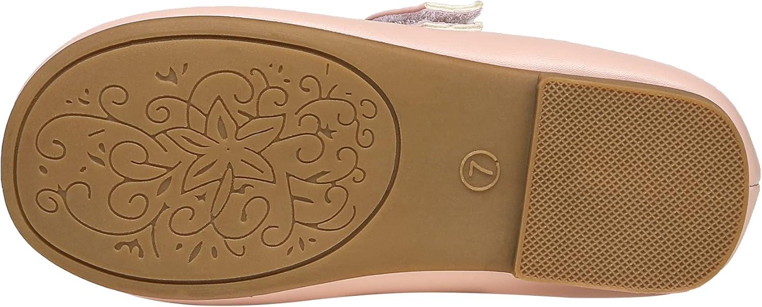 imageDREAM PAIRS Toddler Little Girls Mary Jane Ballet Flats Flower Girl Dress Shoes for Wedding Party SchoolPink