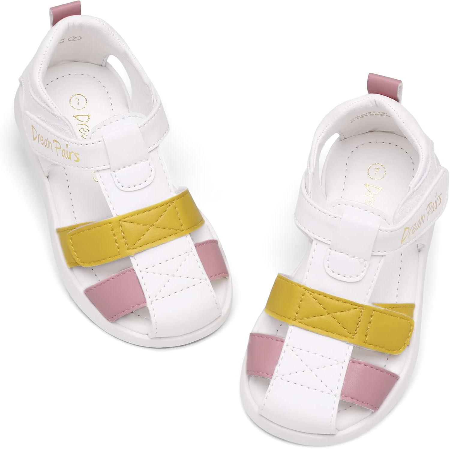 imageDREAM PAIRS UnisexChild Sdsd228kYellowPink