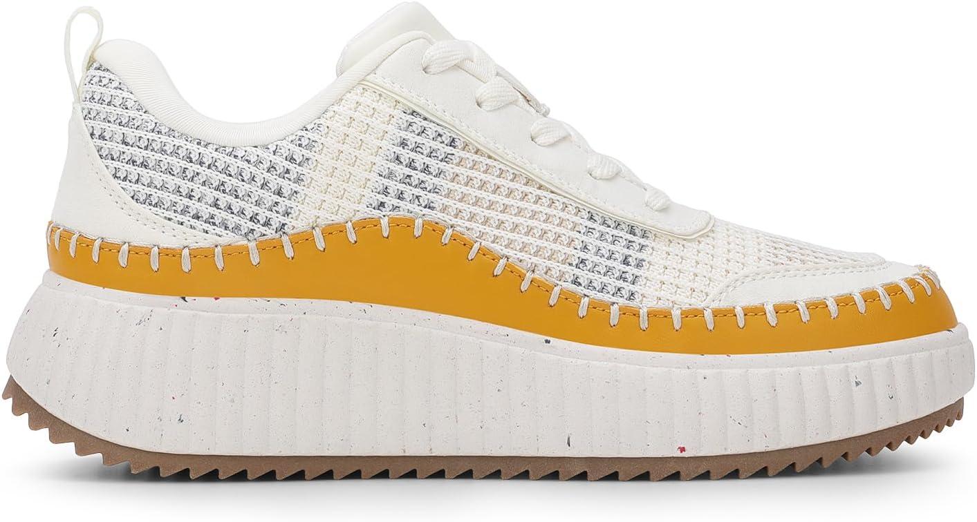 imageDREAM PAIRS Women Chunky City Tweed Comfortable Casual Platform Fashion Sneaker