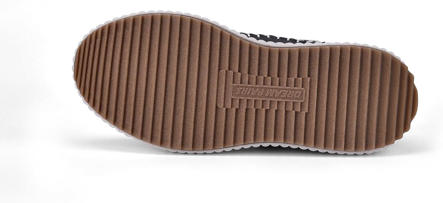 imageDREAM PAIRS Women Chunky City Tweed Comfortable Casual Platform Fashion SneakerBlack