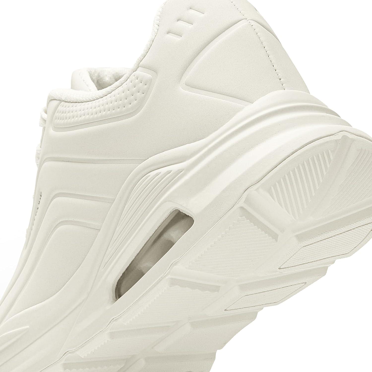 imageDREAM PAIRS Women Platform Wedge Walking Reese Chunky Shoes High Heel Air Cushion Casual Fashion SneakerBeige