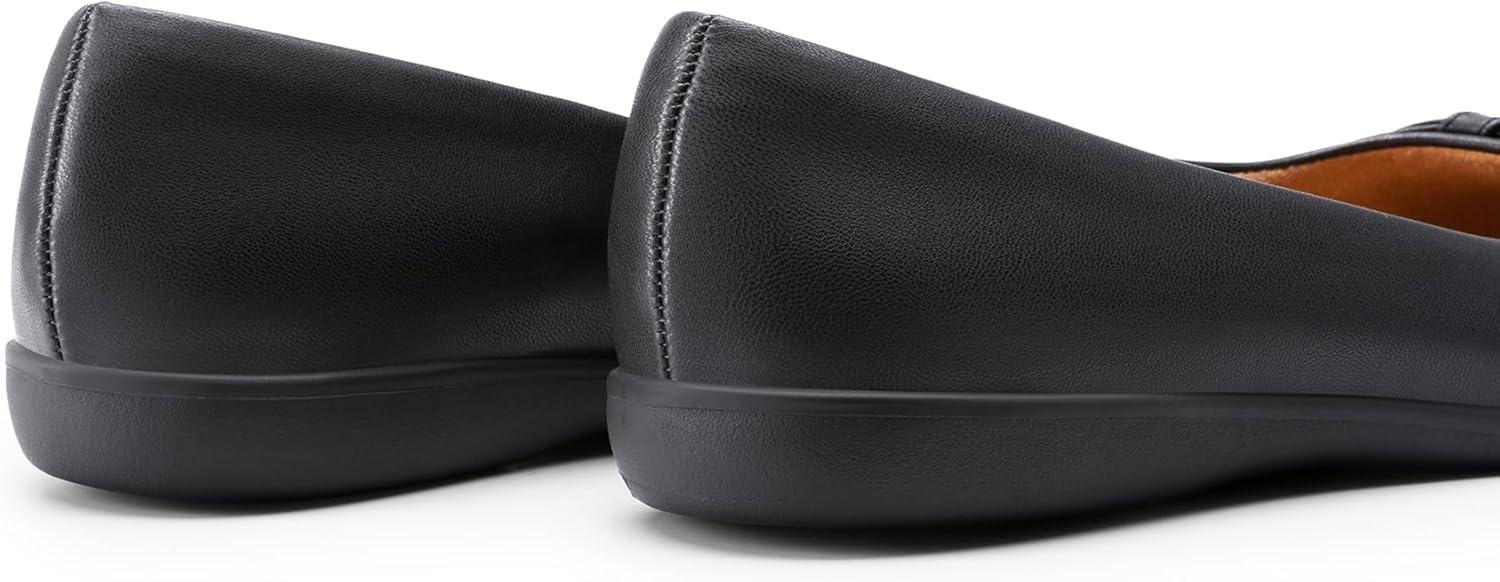 imageDREAM PAIRS Womens Ballet Flats Comfortable Round Toe Slip on Dressy Work Office Shoes with Arch SupportBlack