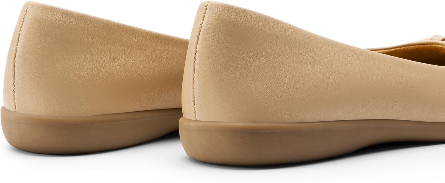 imageDREAM PAIRS Womens Ballet Flats Comfortable Round Toe Slip on Dressy Work Office Shoes with Arch SupportNude