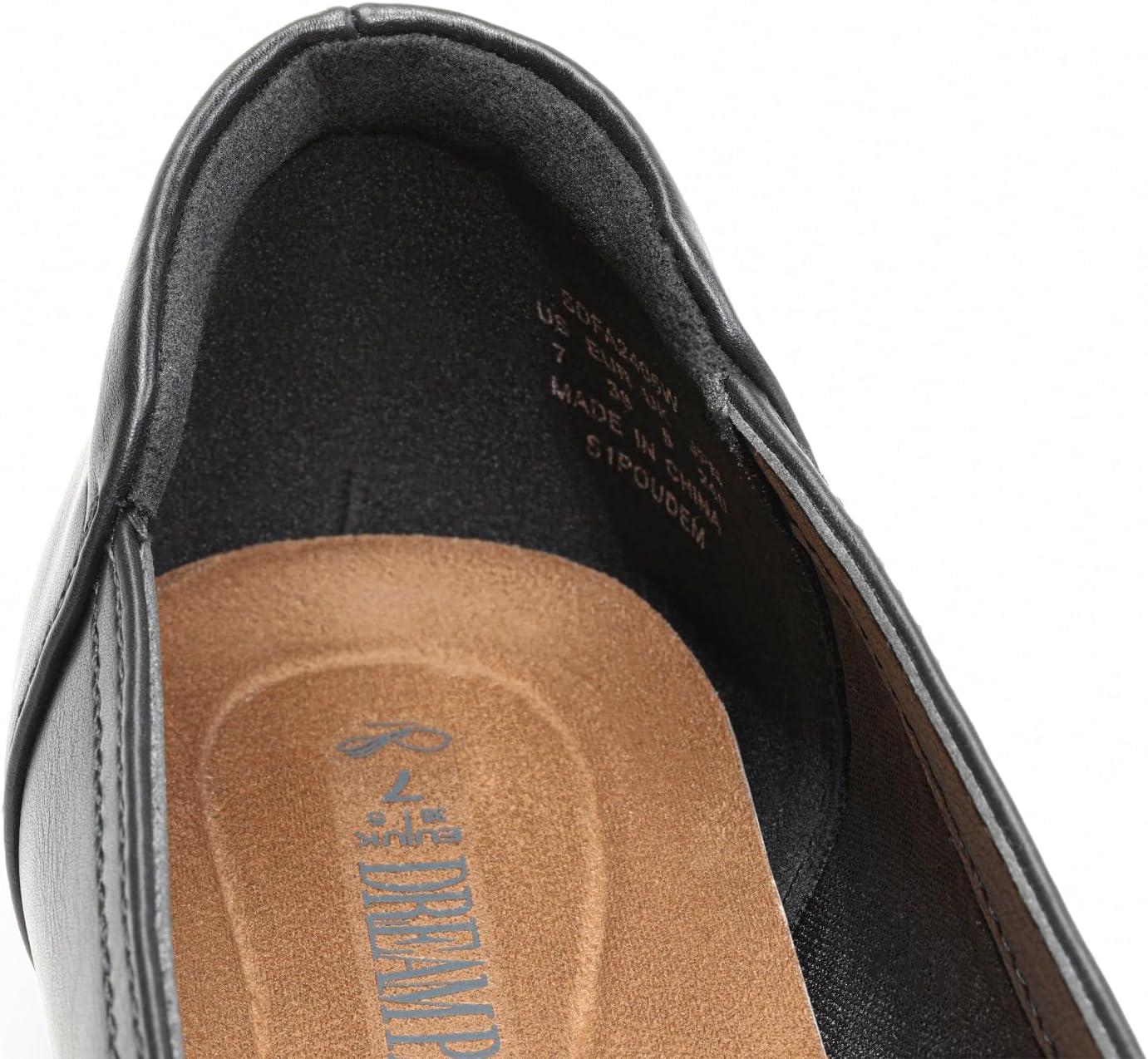 imageDREAM PAIRS Womens Ballet Flats Comfortable Slip On Business Office Dress Shoes for Women Dressy and Work with 3D Molded InsoleBlack