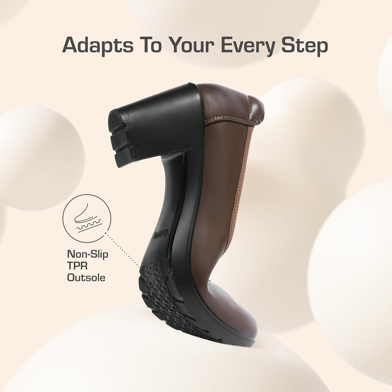 imageDREAM PAIRS Womens Chunky Closed Toe Low Block Heels Work Pumps Comfortable Round Toe Dress Wedding Shoes NereidaBrown