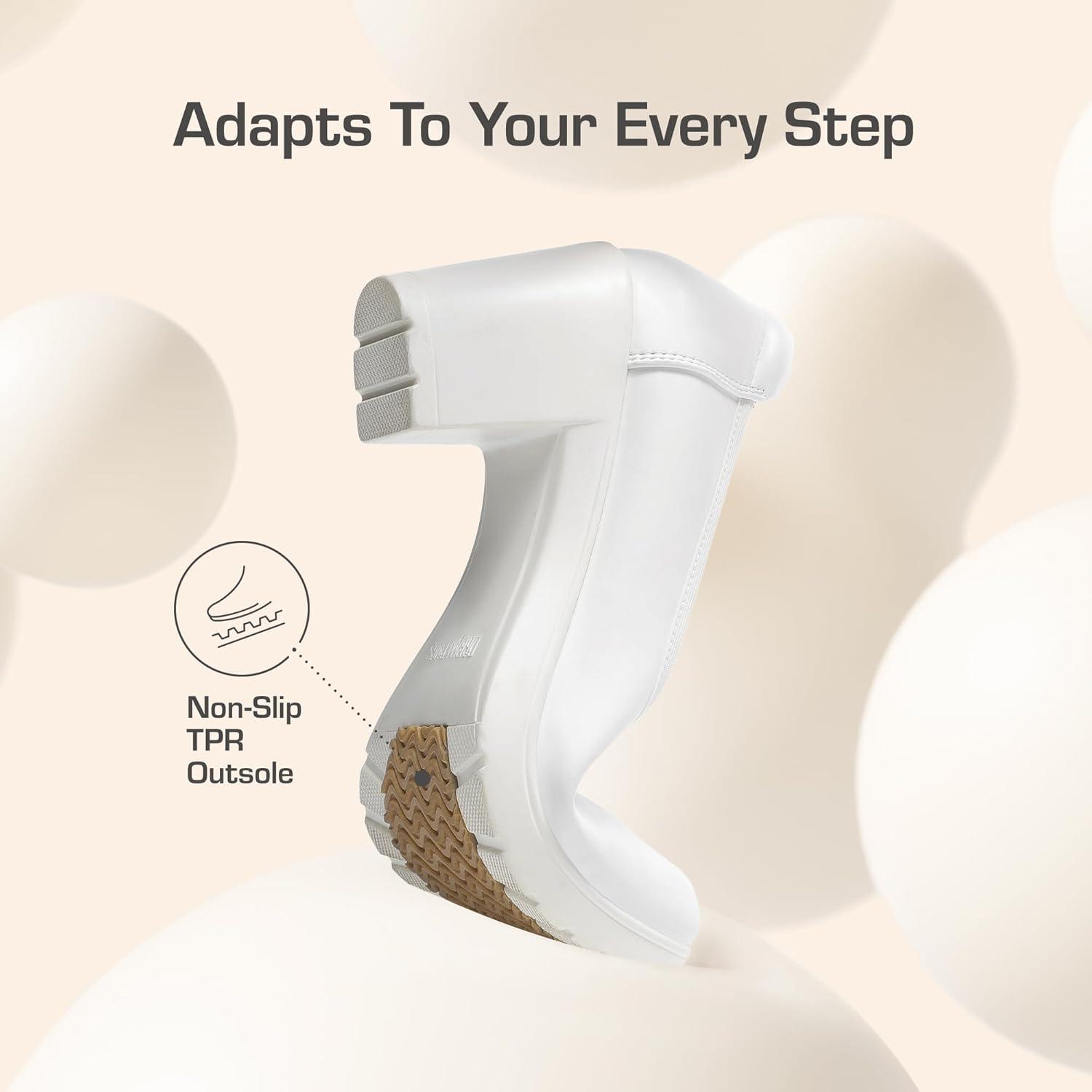 imageDREAM PAIRS Womens Chunky Closed Toe Low Block Heels Work Pumps Comfortable Round Toe Dress Wedding Shoes NereidaWhite