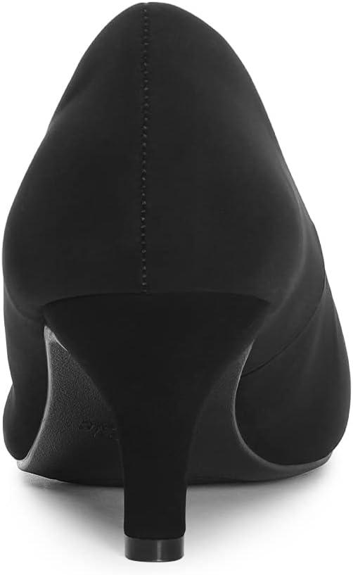 imageDREAM PAIRS Womens Dress Comfortable Low Heel Pump ShoesBlacknubuck