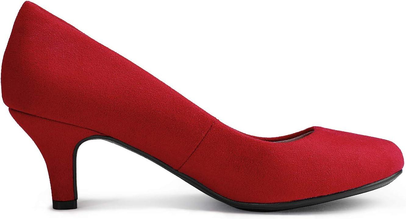 imageDREAM PAIRS Womens Dress Comfortable Low Heel Pump ShoesLuvlyred