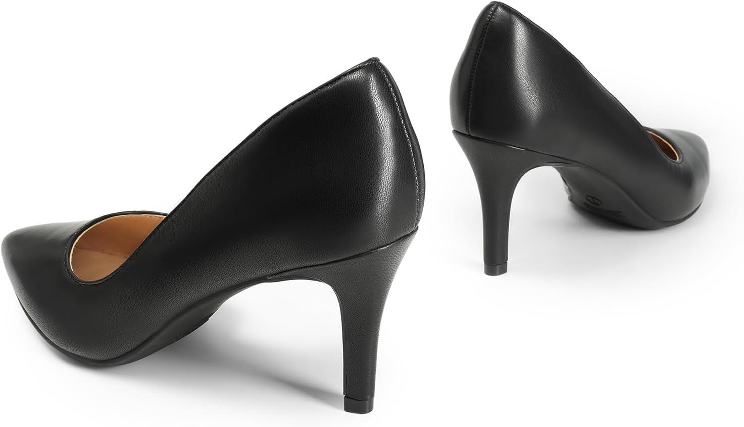 imageDREAM PAIRS Womens Dress High Heels Pumps Closed Pointed Toe Stiletto DOrsay Shoes for Wedding PartyBlackpu