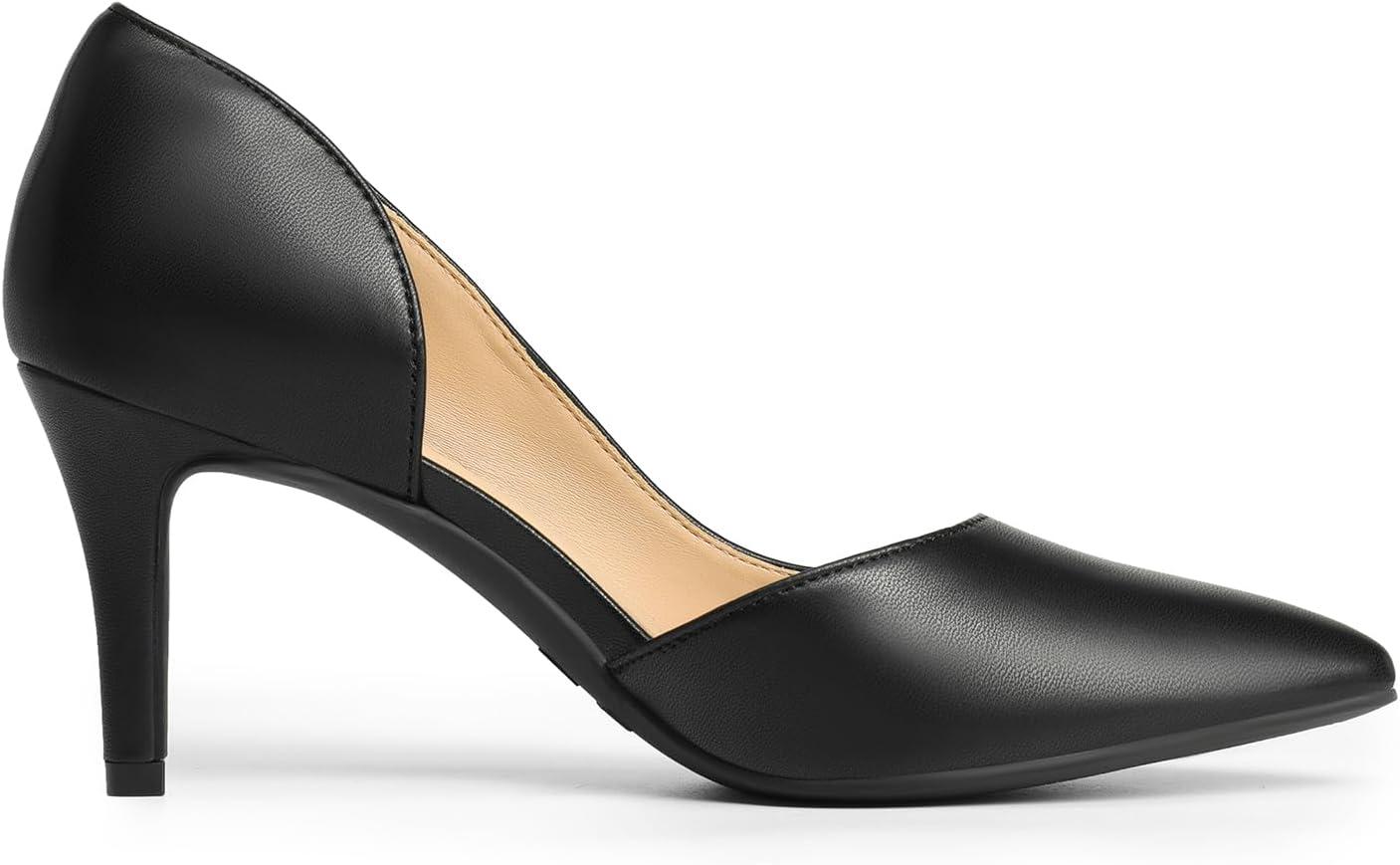 imageDREAM PAIRS Womens Dress High Heels Pumps Closed Pointed Toe Stiletto DOrsay Shoes for Wedding PartyBlackpu