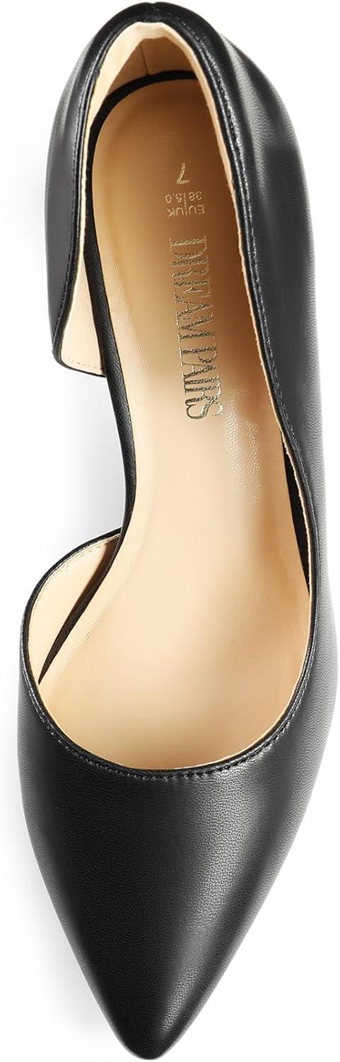 imageDREAM PAIRS Womens Dress High Heels Pumps Closed Pointed Toe Stiletto DOrsay Shoes for Wedding PartyBlackpu