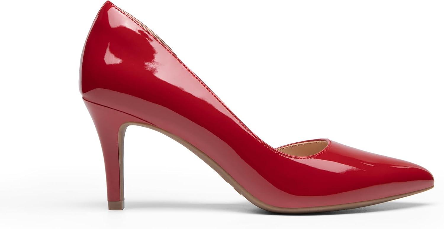 imageDREAM PAIRS Womens Dress High Heels Pumps Closed Pointed Toe Stiletto DOrsay Shoes for Wedding PartyRedpat