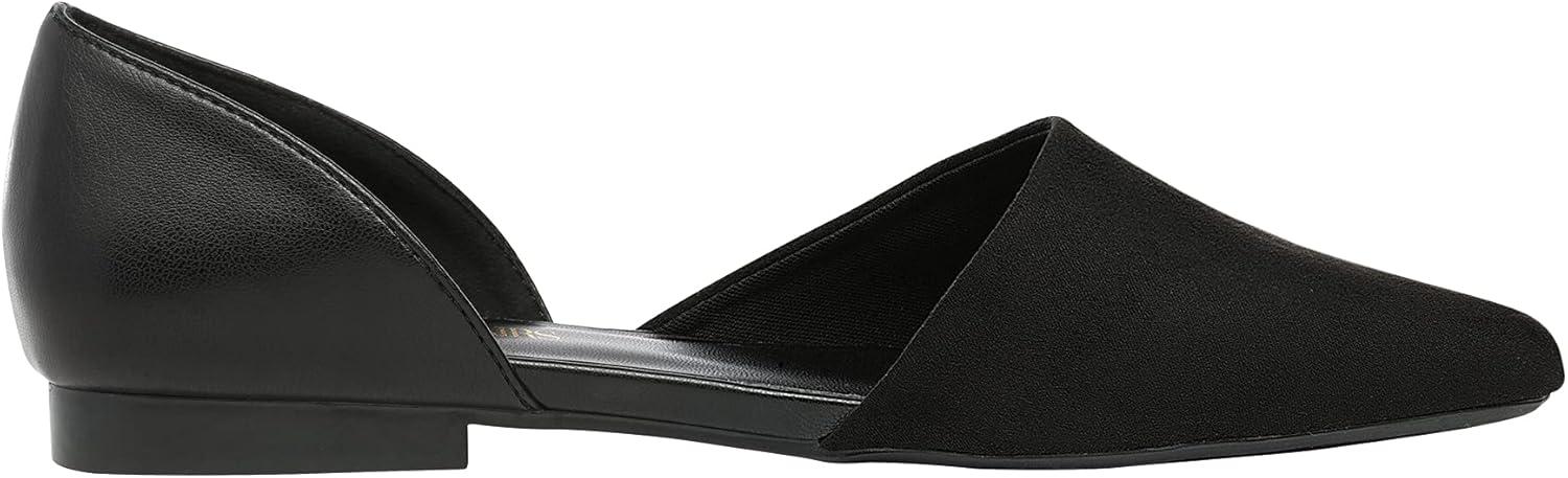 imageDREAM PAIRS Womens Elegant Dressy Flats Shoes Pointed Toe Casual Comfort Slip on Walking Flats for WomenBlackSuede
