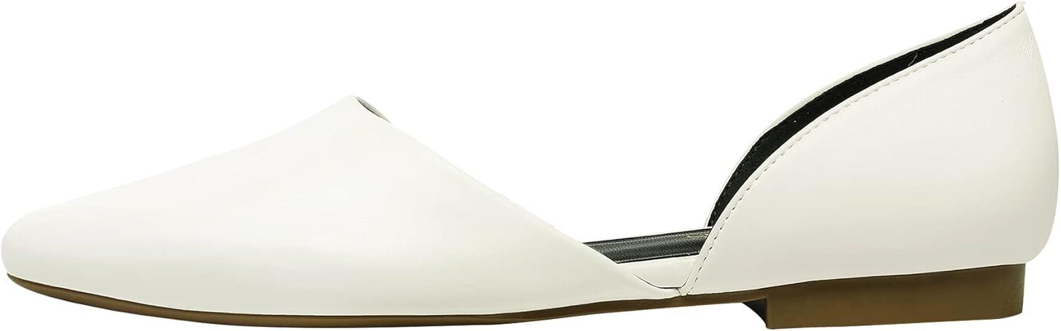 imageDREAM PAIRS Womens Elegant Dressy Flats Shoes Pointed Toe Casual Comfort Slip on Walking Flats for WomenWhite