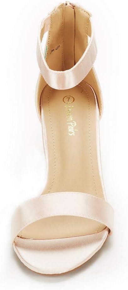imageDREAM PAIRS Womens Fiona Fashion Stilettos Open Toe Pump Heeled SandalsChampagne