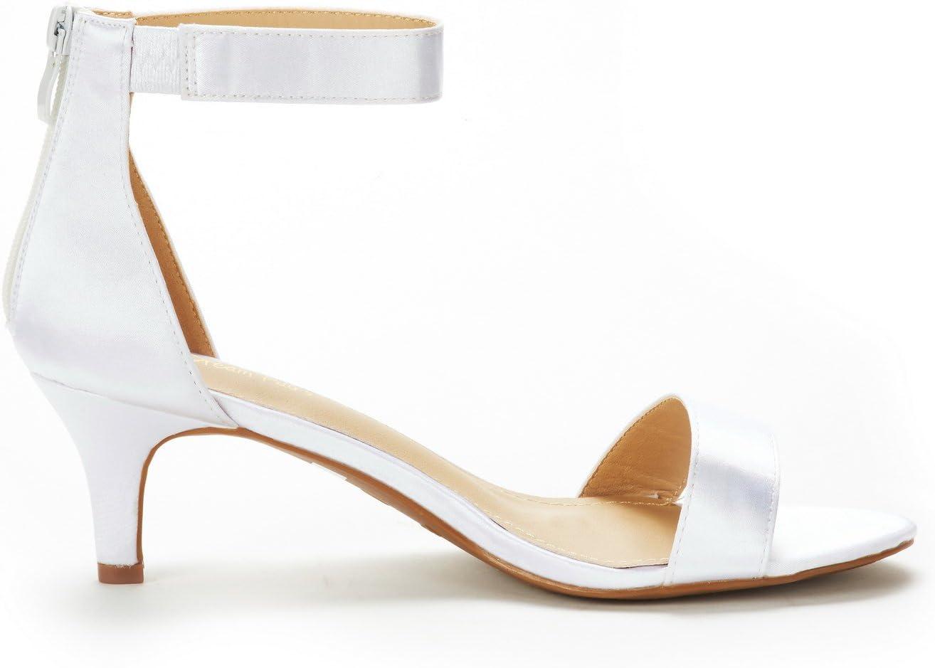 imageDREAM PAIRS Womens Fiona Fashion Stilettos Open Toe Pump Heeled SandalsWhite