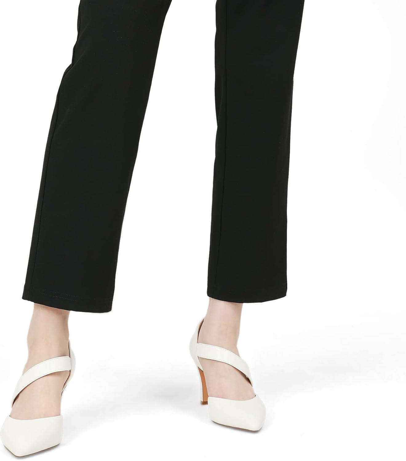 imageDREAM PAIRS Womens High Heels Pumps Dress Closed Pointed Toe Comfortable DOrsay Pumps Shoes for Work Office Wedding Dancing CharmaneWhitepu