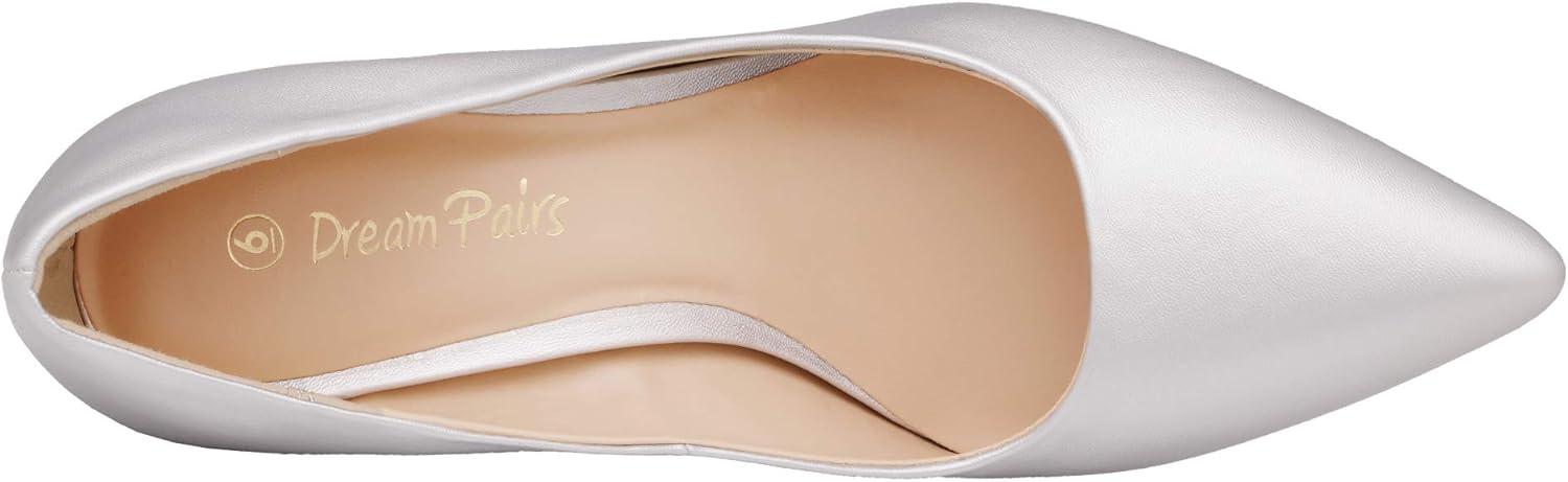 imageDREAM PAIRS Womens High Stiletto Heels Pointed Toe Pumps ShoesSilver