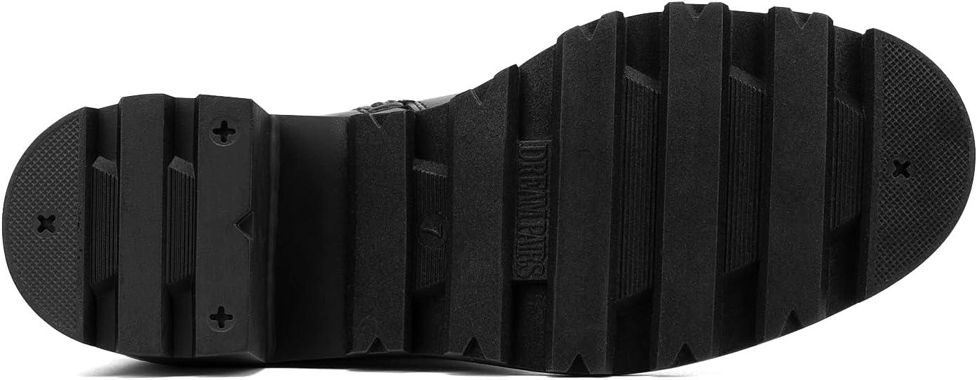 imageDREAM PAIRS Womens Knee High Boots Comfortable Platform Round Toe Stretch Boots for WomenBlack