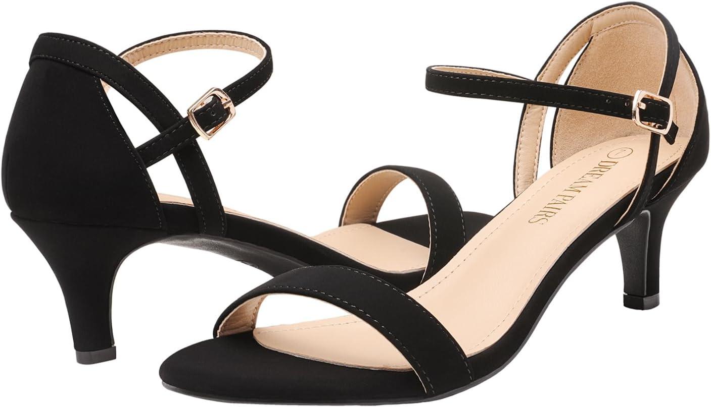 imageDREAM PAIRS Womens Lexii Fashion Stilettos Open Toe Pump Heel SandalsBlack Nubuck
