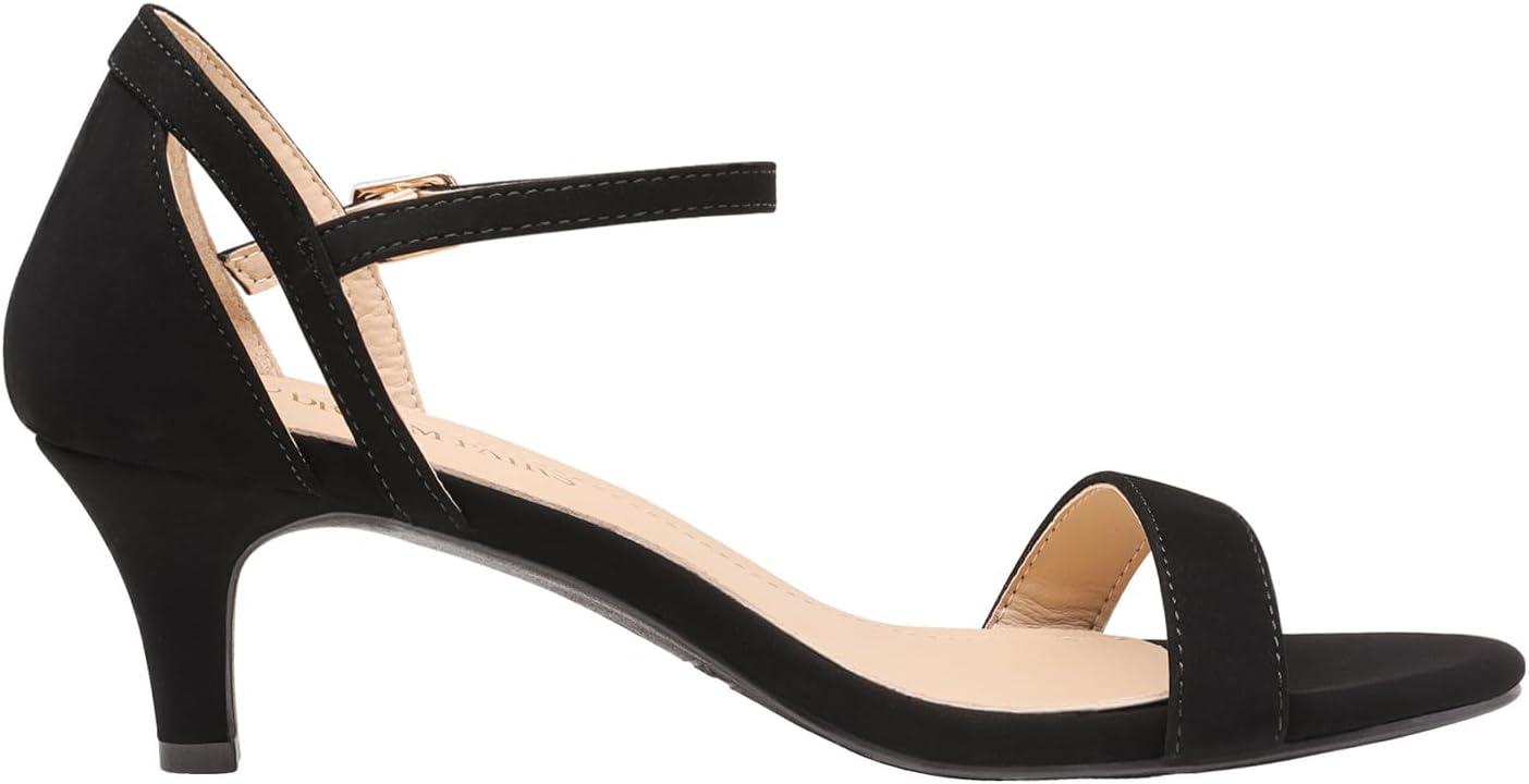 imageDREAM PAIRS Womens Lexii Fashion Stilettos Open Toe Pump Heel SandalsBlack Nubuck