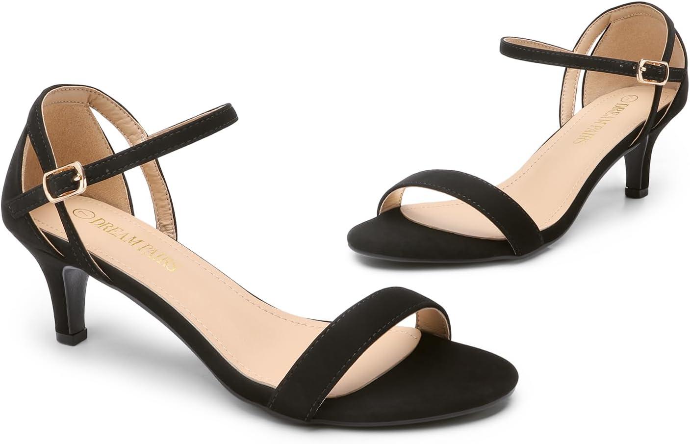 imageDREAM PAIRS Womens Lexii Fashion Stilettos Open Toe Pump Heel SandalsBlack Nubuck