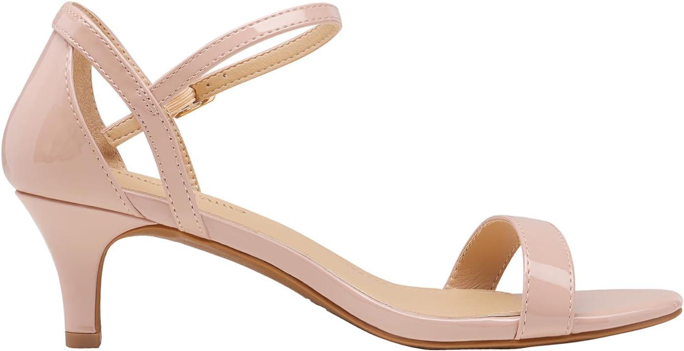 imageDREAM PAIRS Womens Lexii Fashion Stilettos Open Toe Pump Heel SandalsBlush Pat