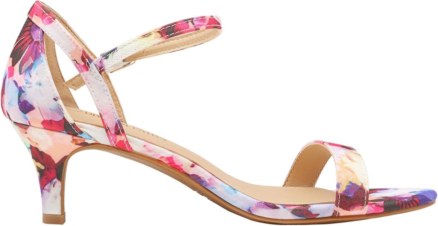 imageDREAM PAIRS Womens Lexii Fashion Stilettos Open Toe Pump Heel SandalsFloral