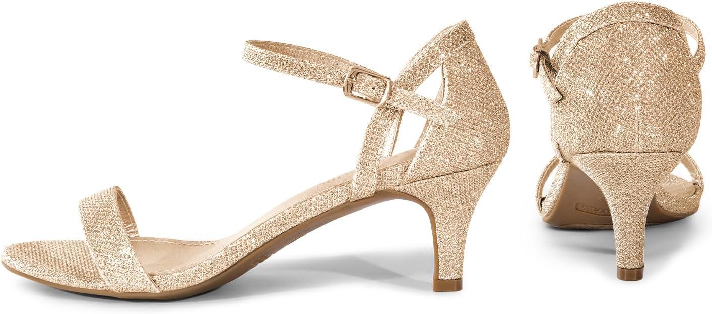 imageDREAM PAIRS Womens Lexii Fashion Stilettos Open Toe Pump Heel SandalsGold Glitter
