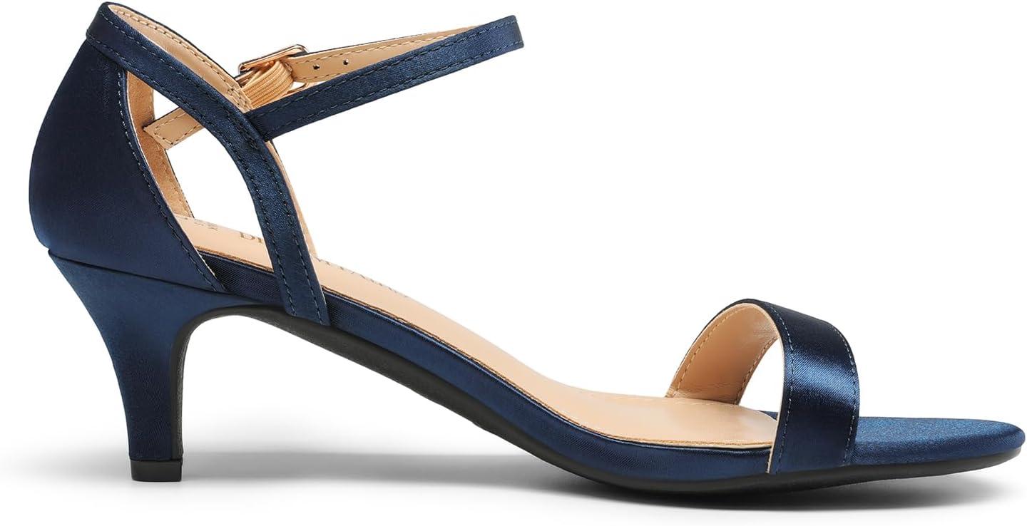 imageDREAM PAIRS Womens Lexii Fashion Stilettos Open Toe Pump Heel SandalsNavysatin