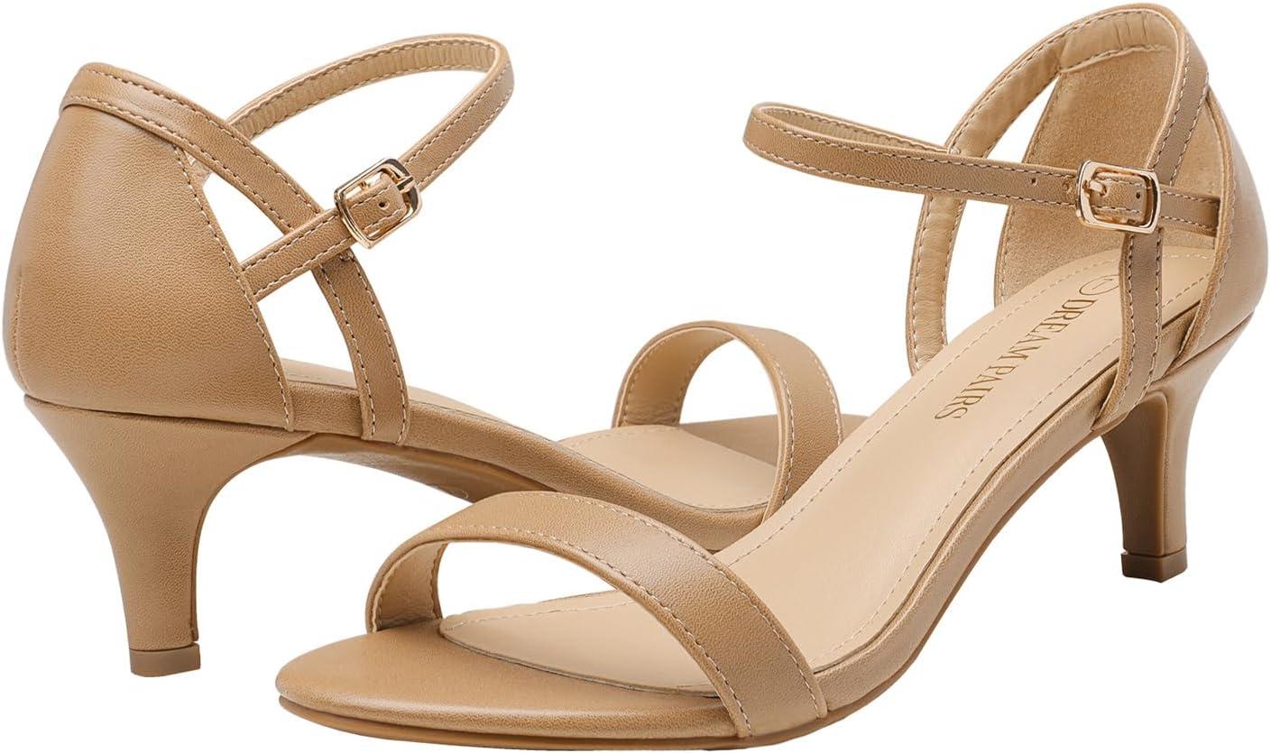 imageDREAM PAIRS Womens Lexii Fashion Stilettos Open Toe Pump Heel SandalsNude Pu