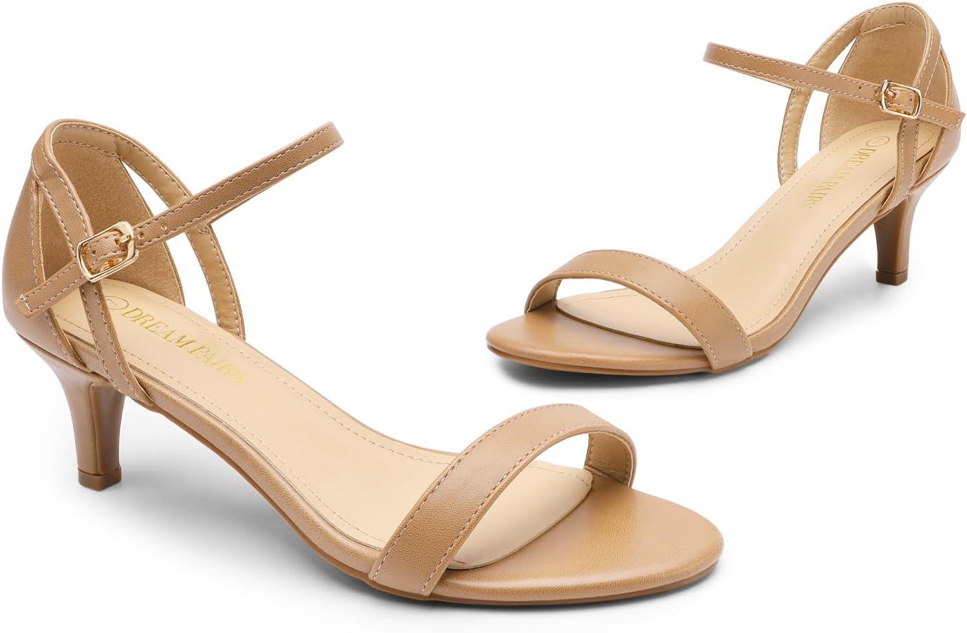 imageDREAM PAIRS Womens Lexii Fashion Stilettos Open Toe Pump Heel SandalsNude Pu
