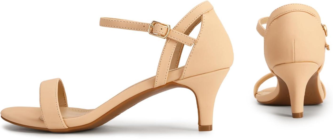 imageDREAM PAIRS Womens Lexii Fashion Stilettos Open Toe Pump Heel SandalsNudeNubuck