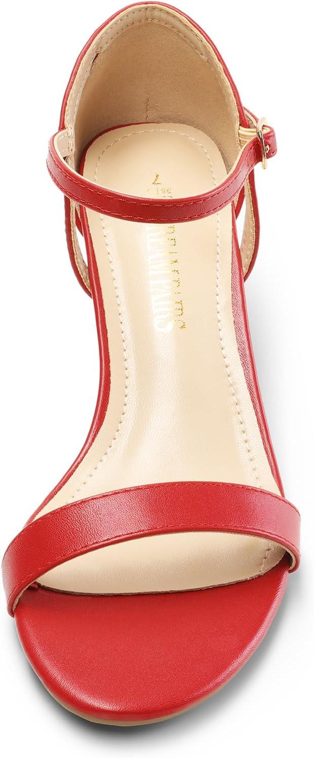 imageDREAM PAIRS Womens Lexii Fashion Stilettos Open Toe Pump Heel SandalsRedpu