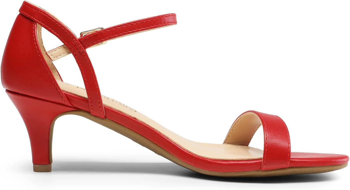 imageDREAM PAIRS Womens Lexii Fashion Stilettos Open Toe Pump Heel SandalsRedpu