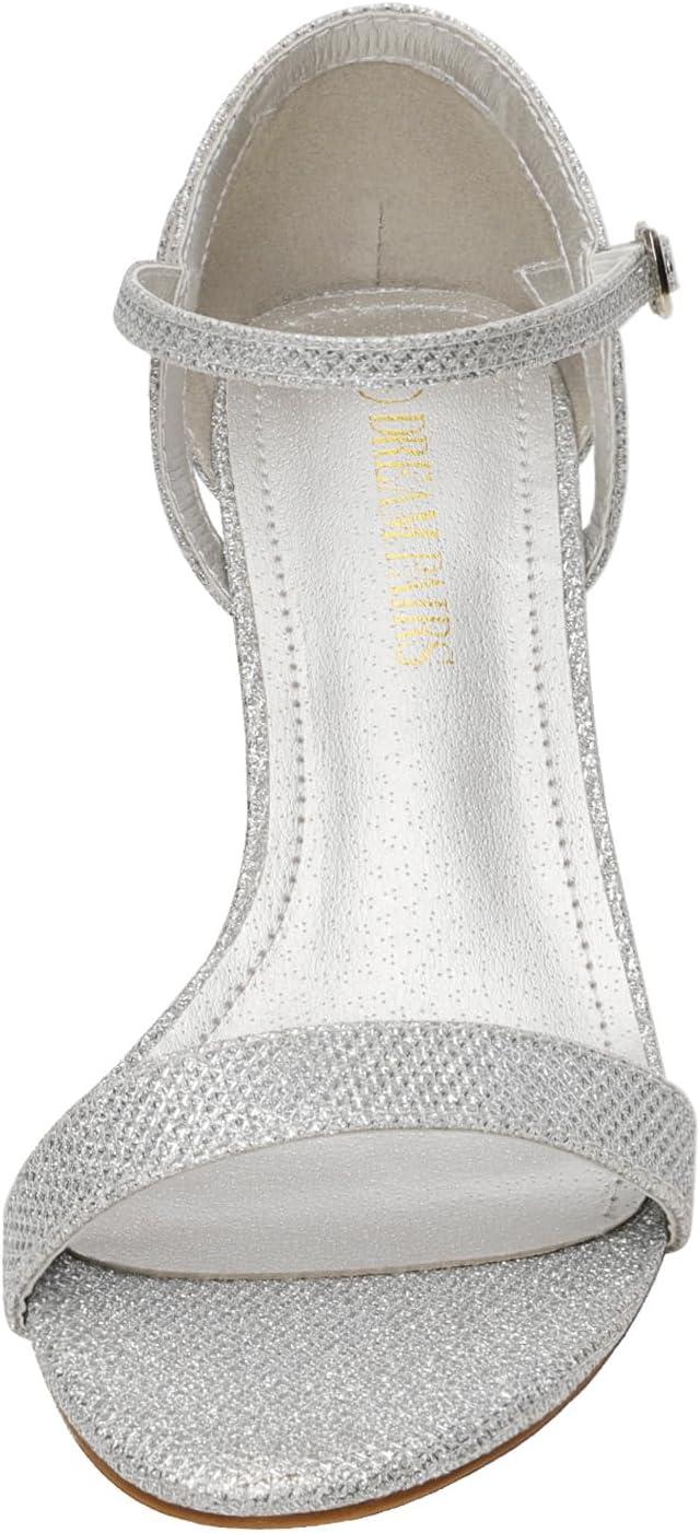 imageDREAM PAIRS Womens Lexii Fashion Stilettos Open Toe Pump Heel SandalsSilver Glitter