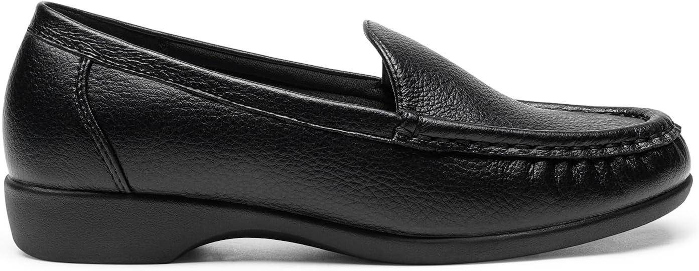 imageDREAM PAIRS Womens Loafers Slip On Casual Comfortable Lightweight Business Work Office Flat Shoes with Arch SupportBlack