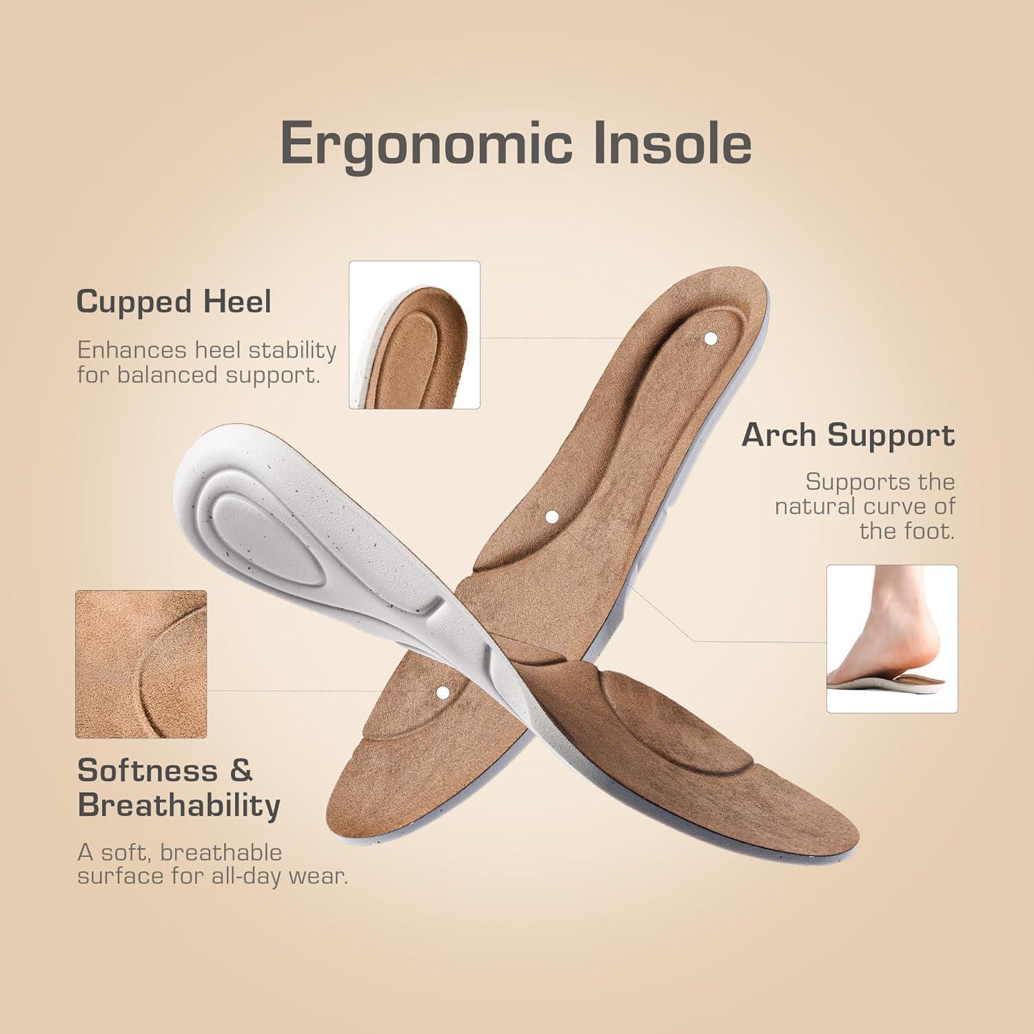 imageDREAM PAIRS Womens Loafers Slip On Casual Comfortable Lightweight Business Work Office Flat Shoes with Arch SupportBrown