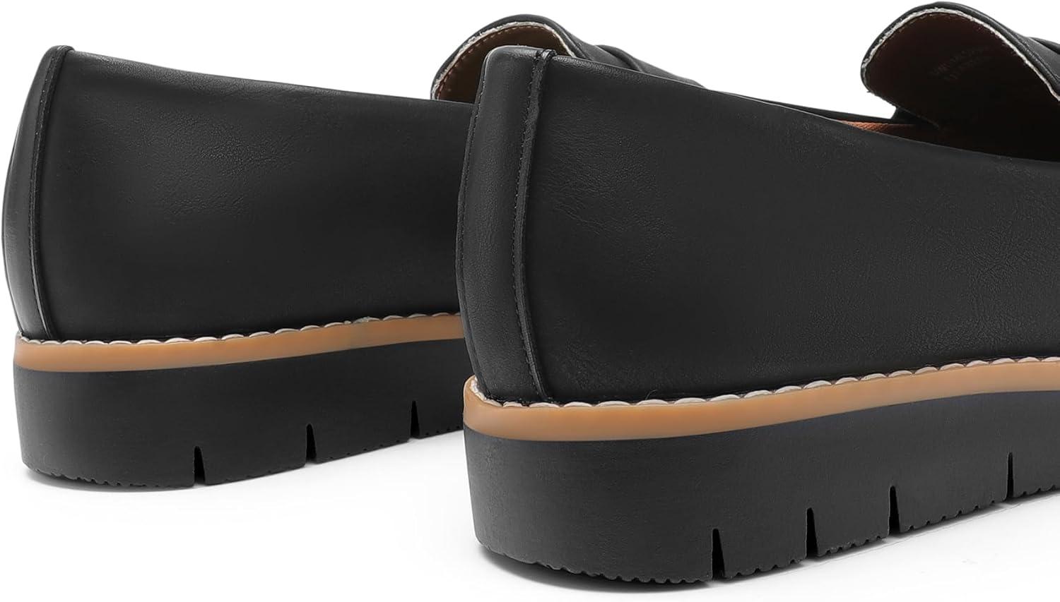 imageDREAM PAIRS Womens Loafers SlipOn Business Casual Work ShoesBlackpu