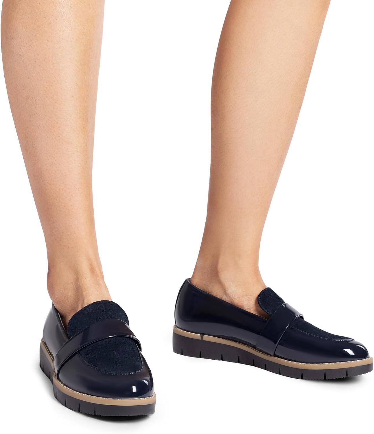 imageDREAM PAIRS Womens Loafers SlipOn Business Casual Work ShoesNavypat