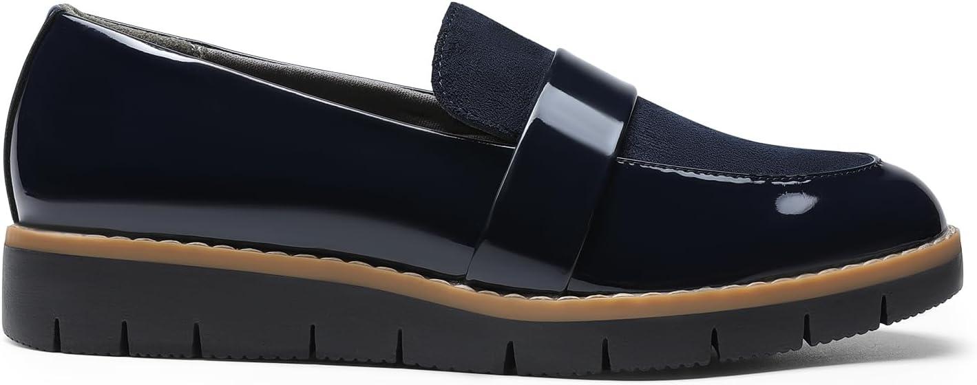 imageDREAM PAIRS Womens Loafers SlipOn Business Casual Work ShoesNavypat