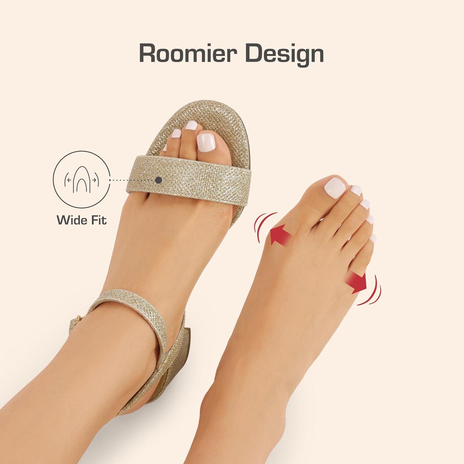 imageDREAM PAIRS Womens Low Heels Block Open Toe Ankle Strap Classic Short Chunky Sandals with Buckle for Daily Work Wedding PartyGoldglitter