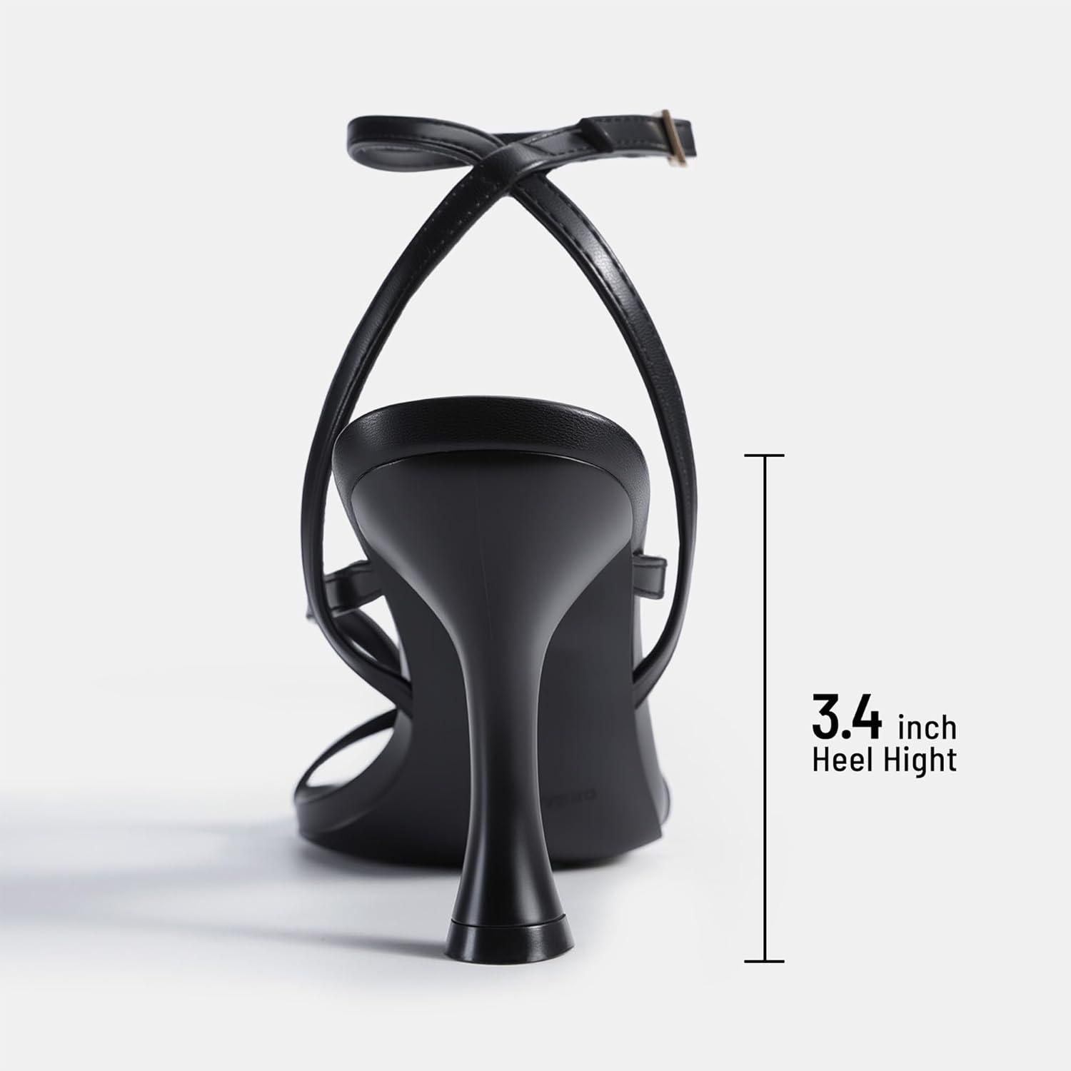 imageDREAM PAIRS Womens Low Kitten Heels Strappy Design with Lace Up Open Square Toe Thong Ankle Strap Shoes Fashionable Sexy Sylvestra Heeled Sandals for Dressy OccasionsBlack