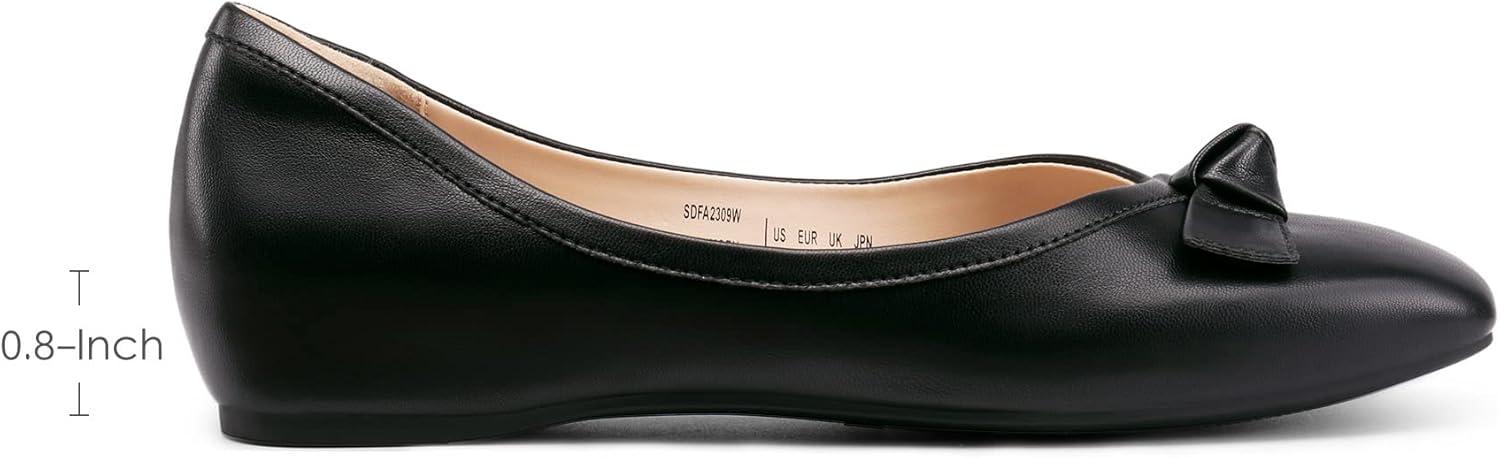 imageDREAM PAIRS Womens Low Wedge Dressy Flats Comfortable Square Toe Rhinestone Wedding ShoesBlack